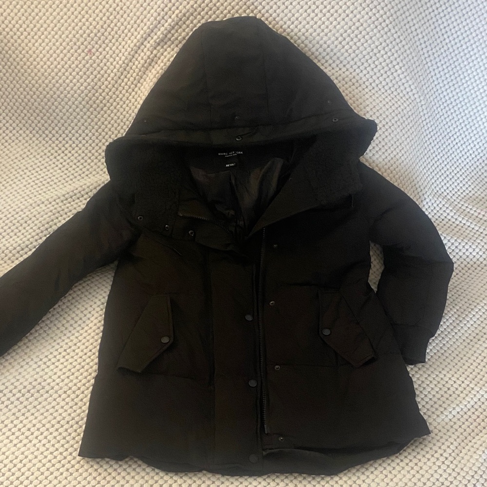 Marc New York Black Zip-Up Jacket